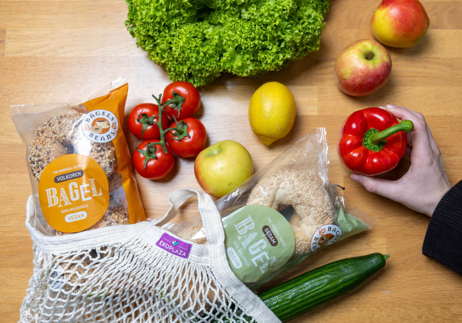 Bagellogisch: Bagels & Beans bij Ekoplaza in de schappen